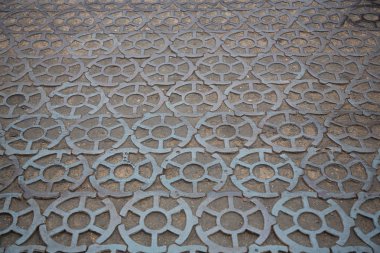 Dökme demir Kronstadt kaldırımda Blok Parke yapılmış