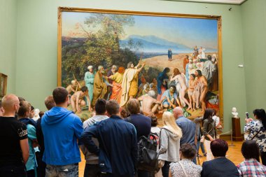 Moskova Devlet Tretyakov Galerisi ziyaretçi