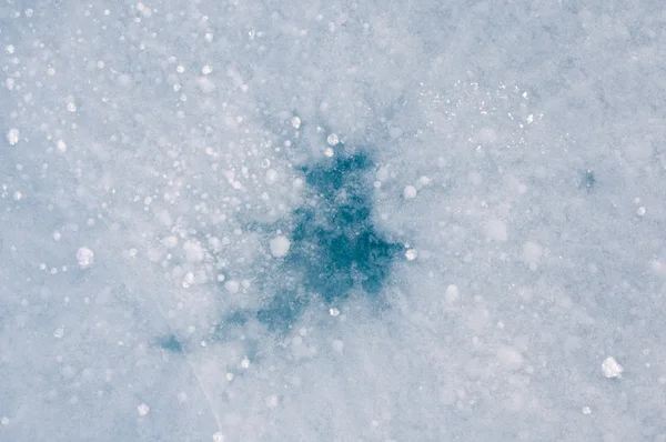 Hielo agrietado del frío . — Foto de Stock