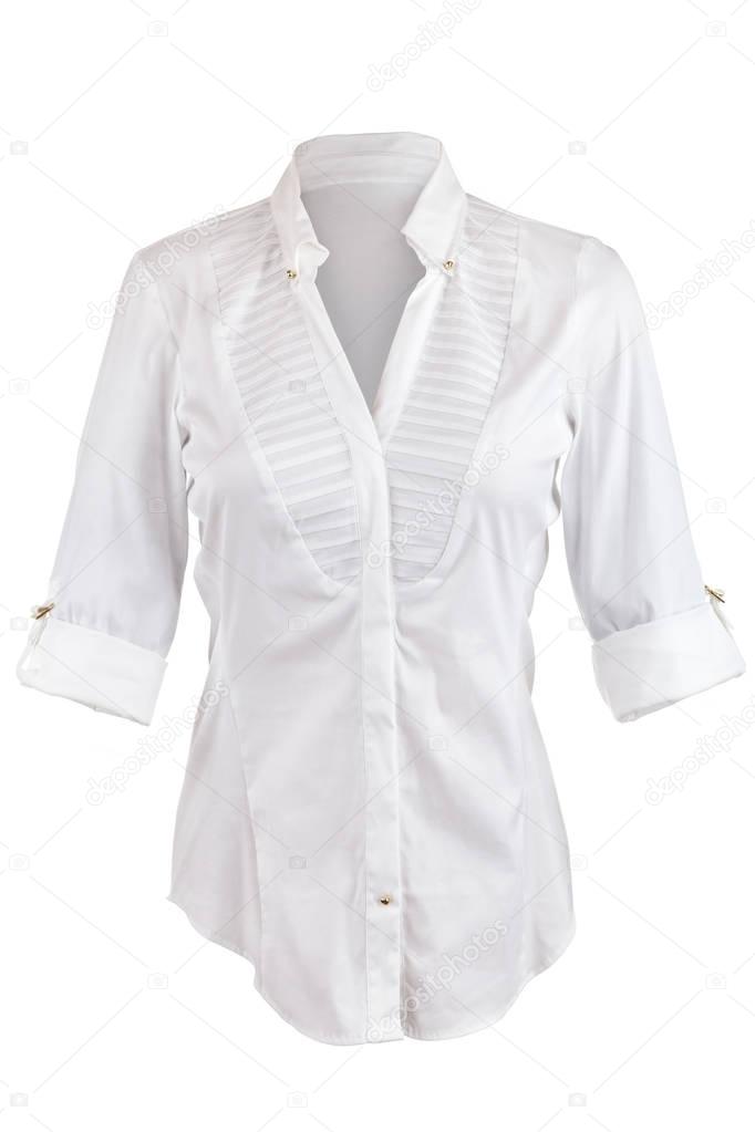 White shirt with rolled up sleeves