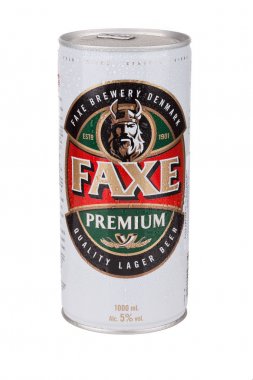 Faxe sigorta primi Faxe Bryggeri A/S tarafından demlenmiş bir popüler lager olduğunu