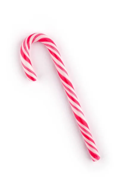 Christmas candy cane with shadow — Stock Photo, Image