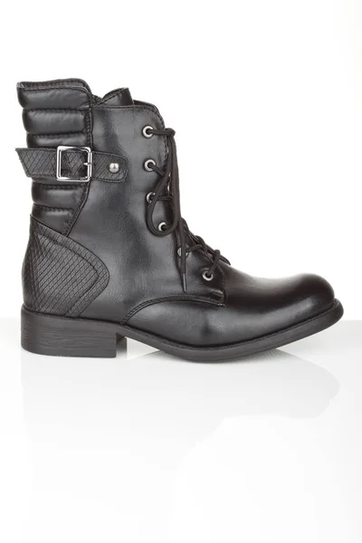 Svart ankle boot — Stockfoto