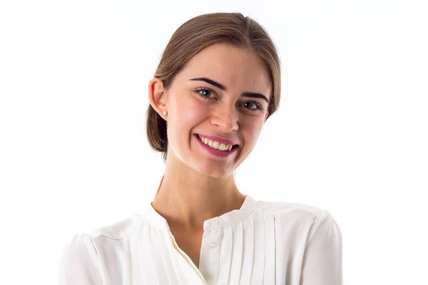 Fiatal nő mosolyog — Stock Fotó