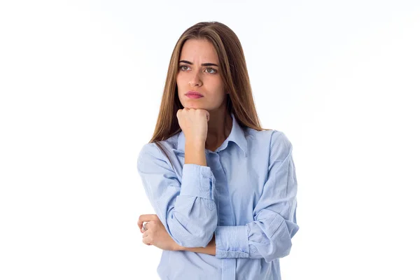 Vrouw denken — Stockfoto