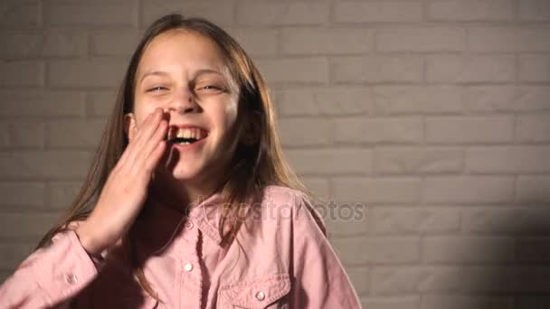 Rire adolescent fille — Video