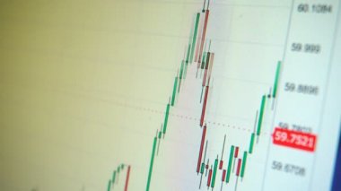 Menkul Kıymetler Borsası verileri ekranda