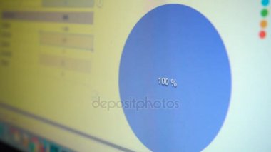 Grafik veri üstünde perde ile