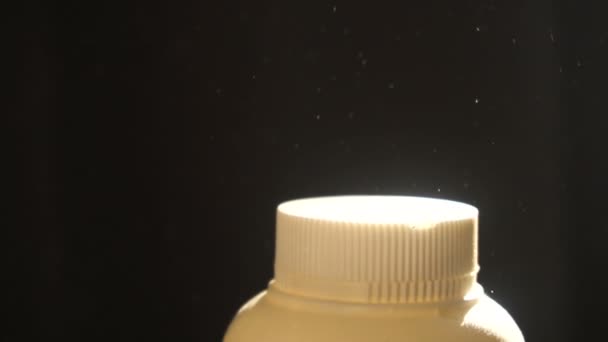 Baby powder in slow motion — Stock Video
