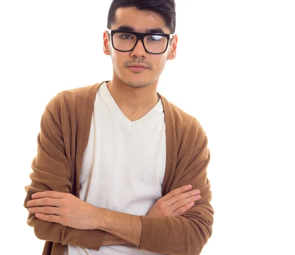 Mladý muž v brýlích — Stock fotografie