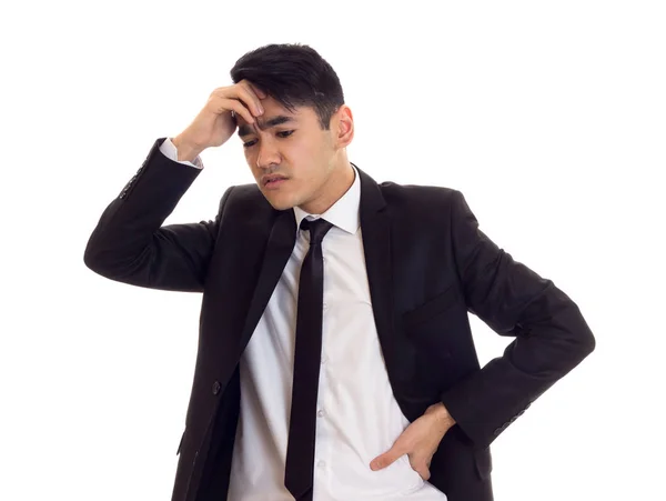 Young man in black tuxedo — Stock Photo, Image