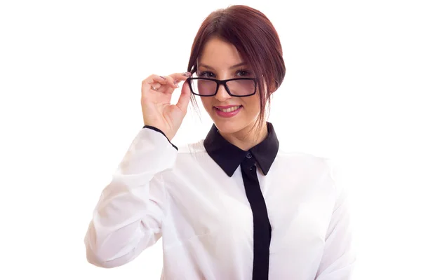 Young businesswoman with glasses — Stock Photo, Image