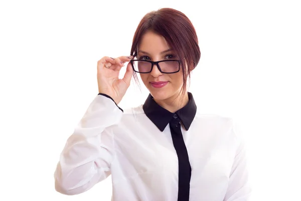 Fiatal üzletasszony szemüveg — Stock Fotó