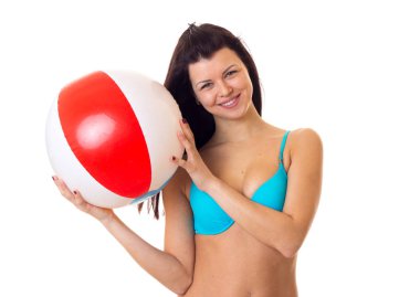 Kadın takım elbise topu ile Yüzme içinde