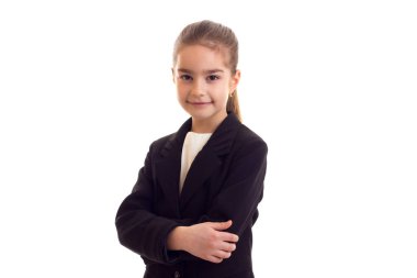 Siyah ceket, küçük kız