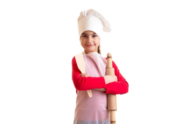 Niña cocinando — Foto de Stock