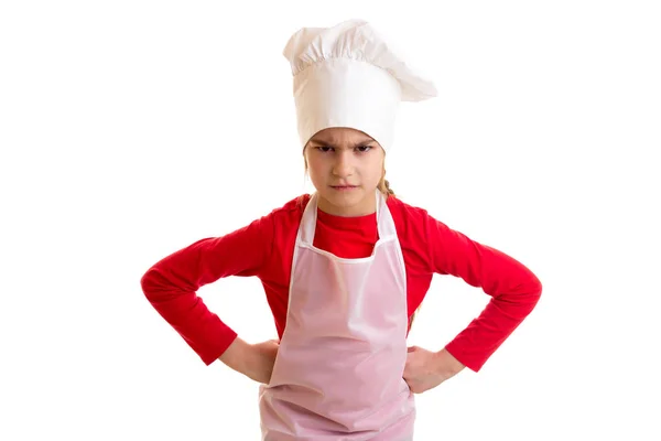 Little girl cooking — Stock Photo, Image