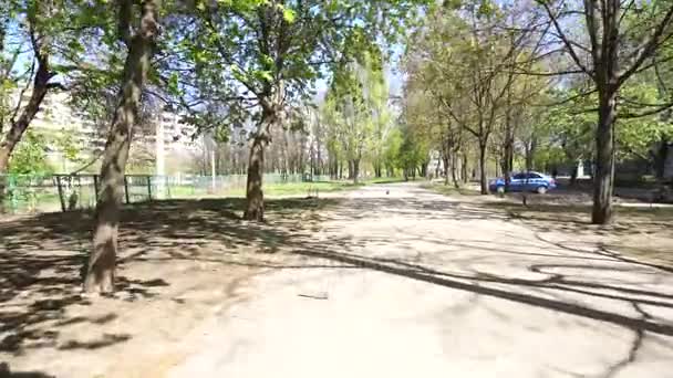 Caminhando na rua na cidade — Vídeo de Stock