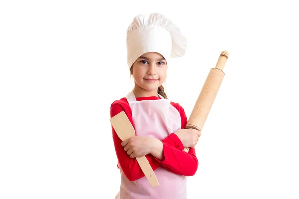 Little girl cooking — Stock Photo, Image