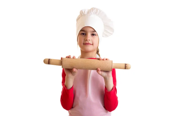 Menina cozinhando — Fotografia de Stock
