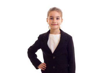 Siyah ceket, küçük kız
