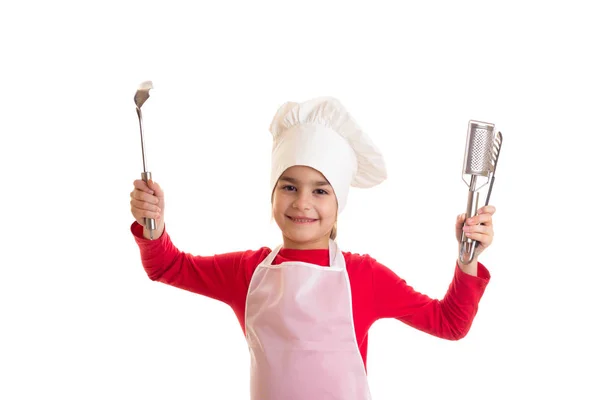 Menina cozinhando — Fotografia de Stock