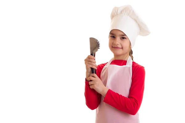 Little girl cooking — Stock Photo, Image