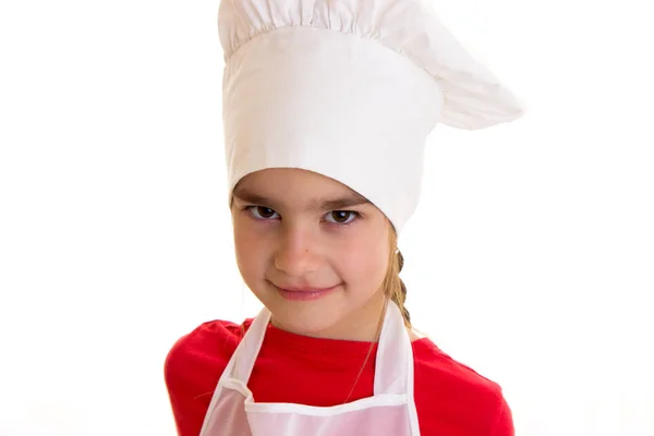 Little girl cooking — Stock Photo, Image