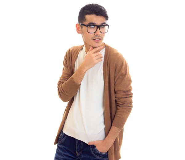 Young man in glasses — Stock Photo, Image