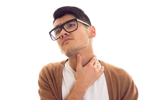 Young man in glasses — Stock Photo, Image