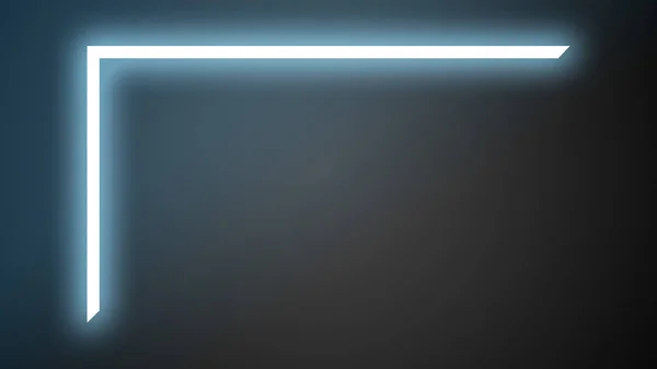 Glödande blå neon linjer som bakgrund för annons — Stockfoto