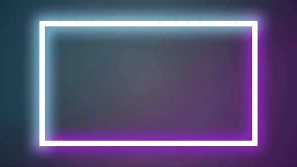 Banner de néon brilhante para entretenimento anúncio moderno — Fotografia de Stock