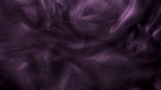 Purple abstract dark background or texture with shining particles — Stock Video