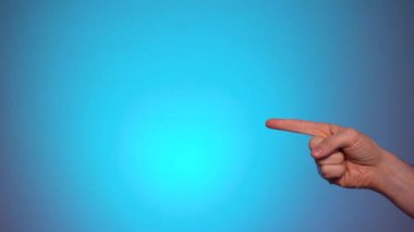 Metin ya da reklam için boş alanı parmakla göstermek