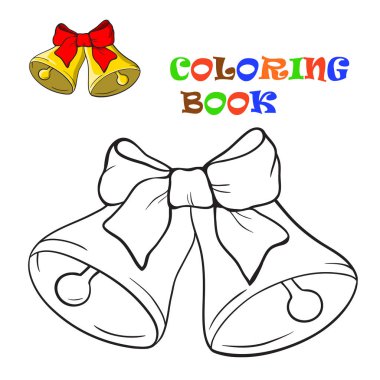 Çan ve yay. Boyama kitabı