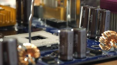 CPU mikroişlemci takın. Sürgülü atış