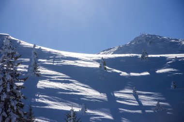  dağ kış manzarası