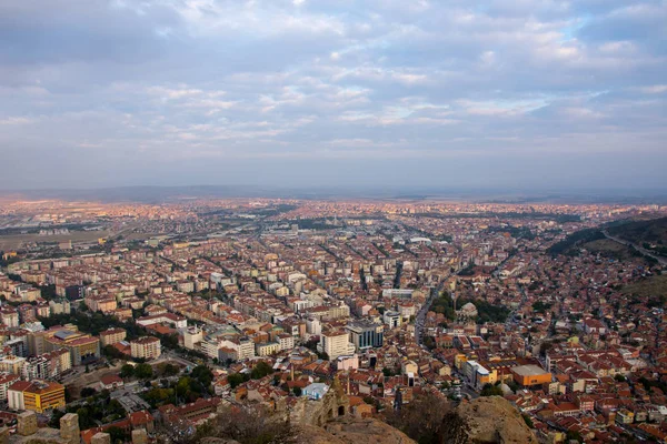 Vista a la ciudad de afyonkarahisar desde la ciudad Imagen De Stock