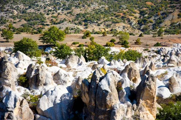 弗里吉亚山谷的岩层观 — 图库照片
