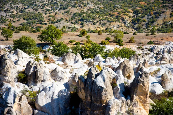 Θέα προς τα πετρώματα στη φρυγική Valley Εικόνα Αρχείου