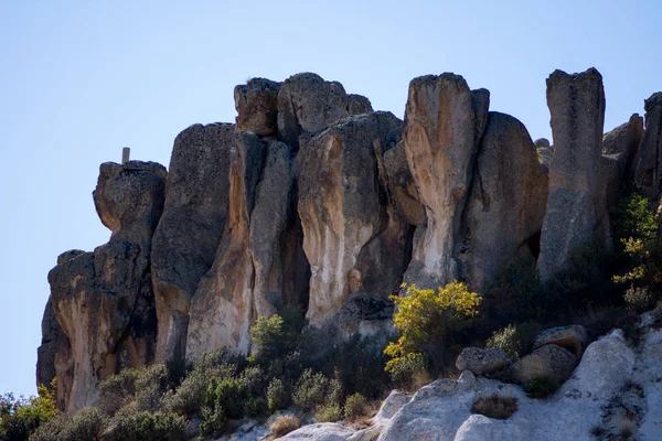 Blick auf die Felsformationen im phrygischen Tal — Stockfoto