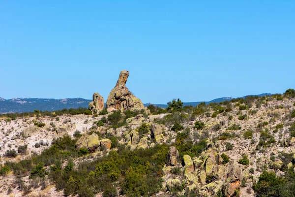 Vista a las formaciones rocosas en el valle frigio — Foto de Stock