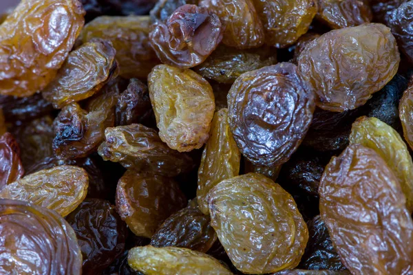 Closeup shoot of the dry raisins — Stock Photo, Image