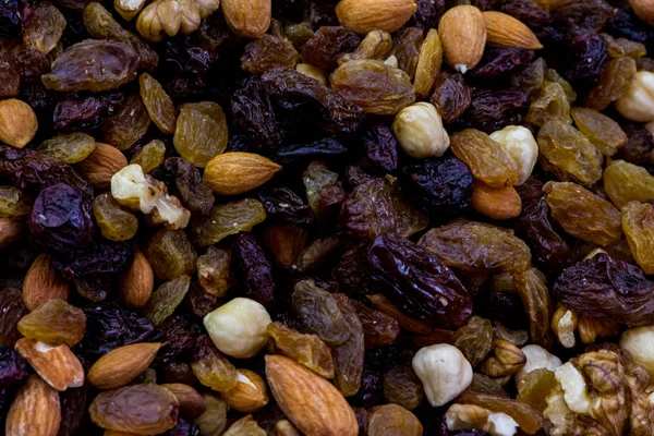 Mix of several kinds of nuts — Stock Photo, Image