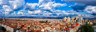 Türkiye'de Bursa şehir panoramik manzaralı