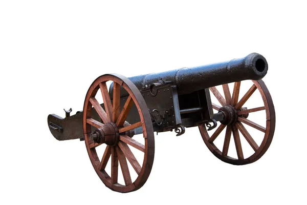 白い背景の上の古いオスマン大砲 — ストック写真
