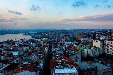 Istanbul kentinin kentsel kısmına güzel bir görünüm 