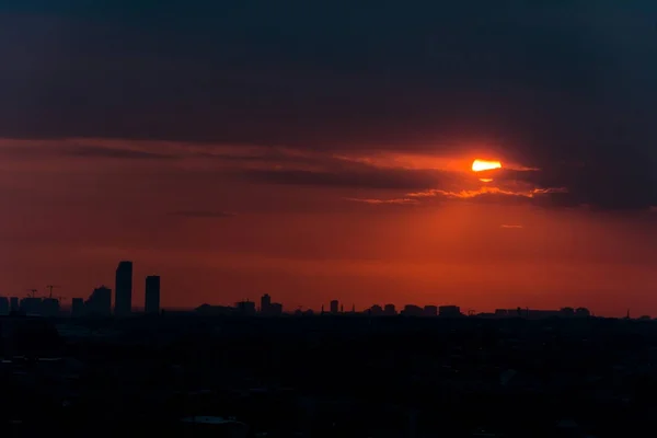 Istanbulský panoráma při západu slunce — Stock fotografie