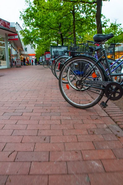 Bycicles 5.August.20 alınan Blankenesehamburg mahallede — Stok fotoğraf