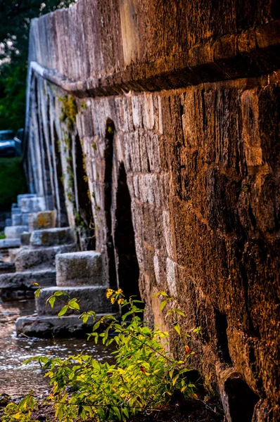 Ponte romano sul fiume Bosna — Foto Stock